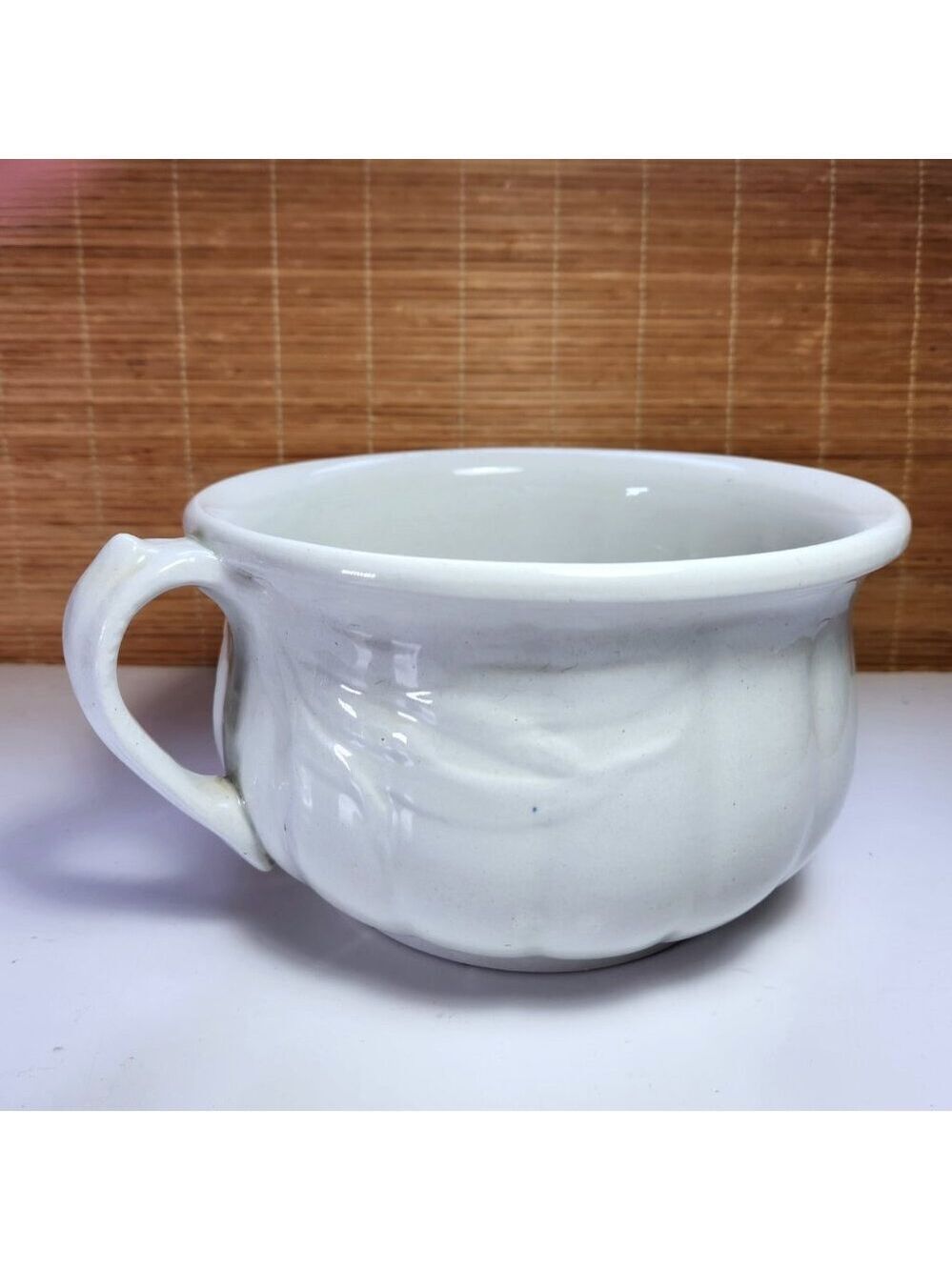 Antique Ironstone White Chamber Pot Wheat Pattern Mellor & Taylor England